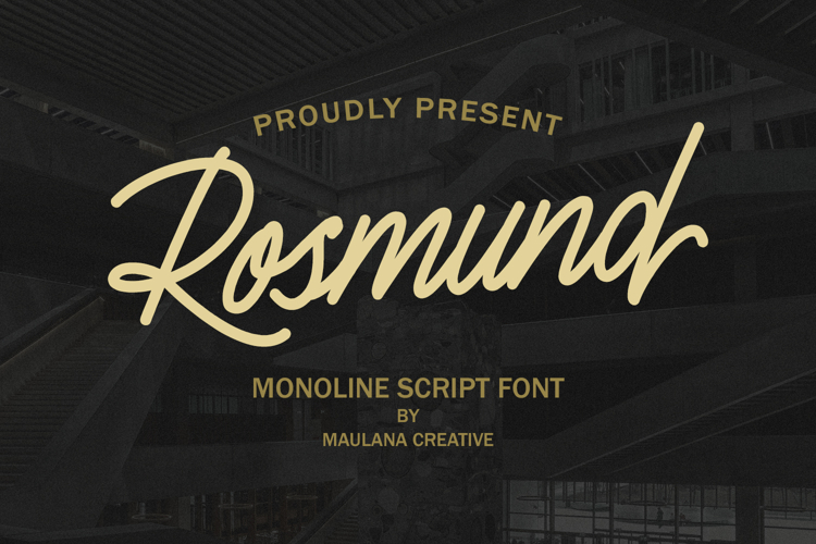 Rosmund Monoline Script Font