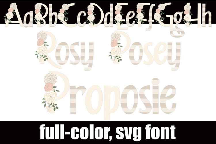 Rosy Posey Proposie Color Font