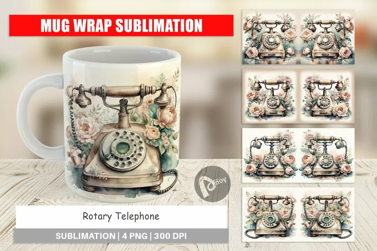 Mug Wrap Rotary Telephone