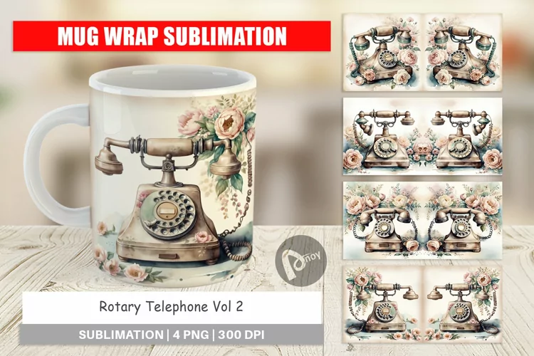 Mug Wrap Rotary Telephone