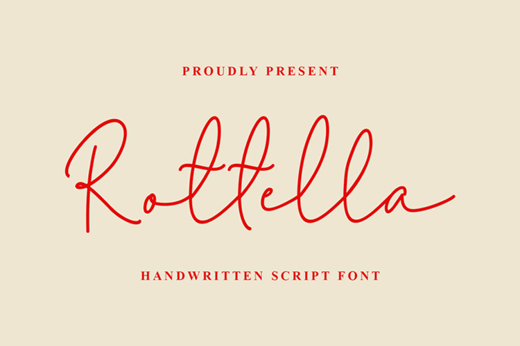 Rotella Monoline Handwritten Font