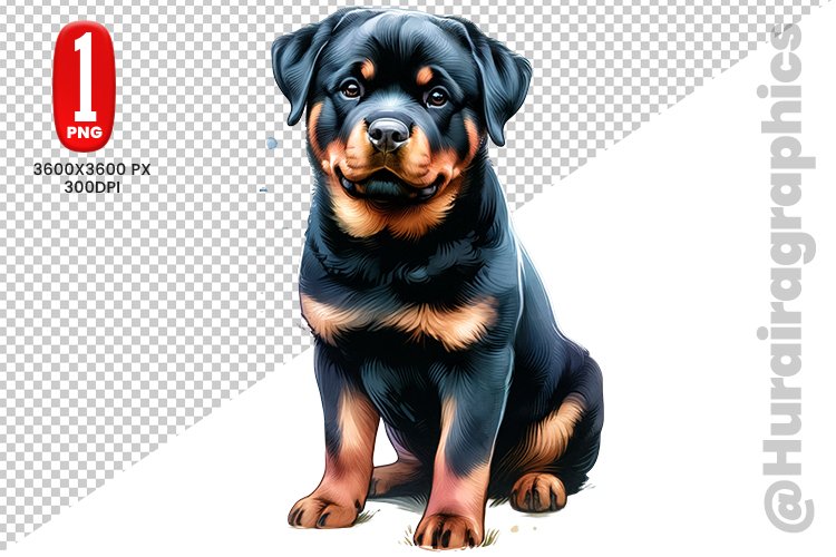 Rottweiler Clipart Image 9