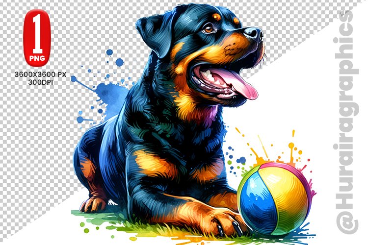 Rottweiler Clipart Image 15