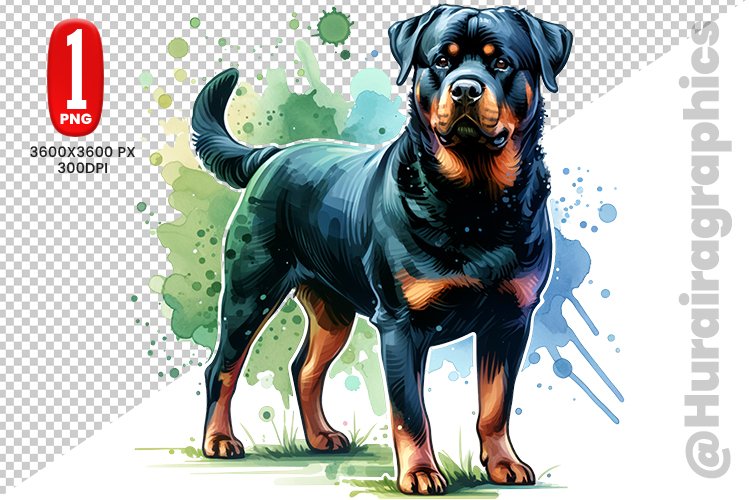 Rottweiler Clipart Image 16