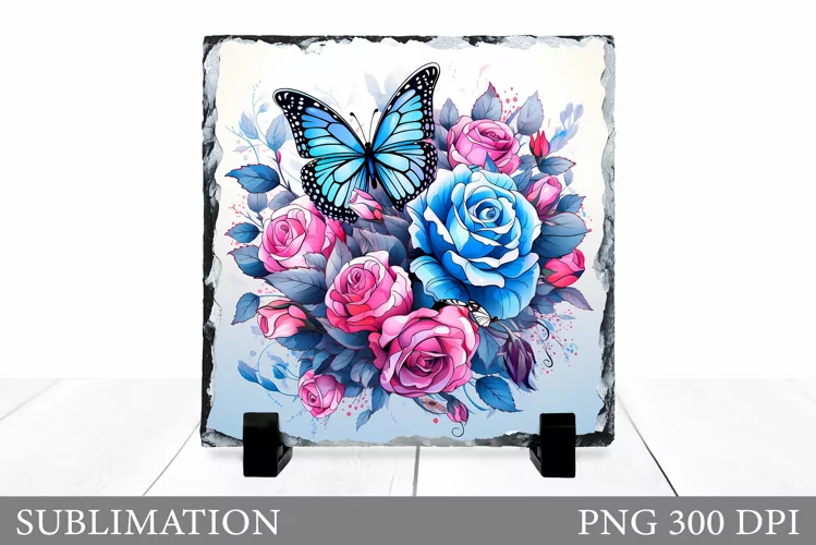 Butterfly Sublimation. Butterfly Slate Sublimation