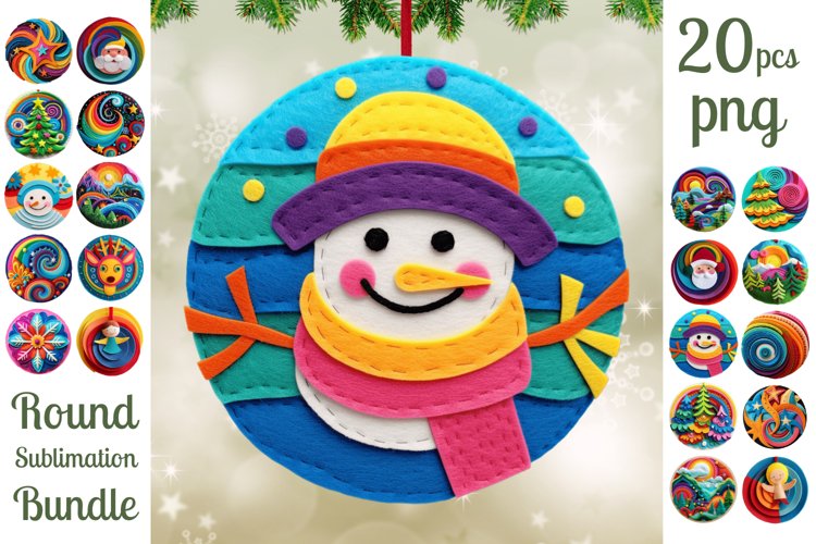 Christmas Ornament Sublimation Designs Image 12