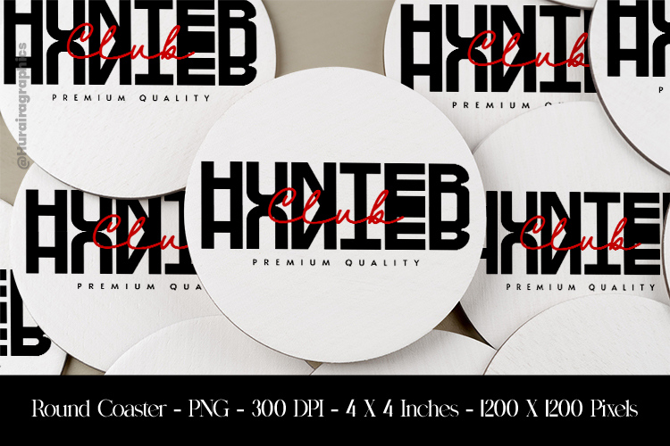 Hunted Round Coaster Sublimation Design