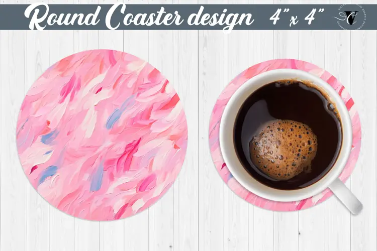 Round Coasters | Paint stroke