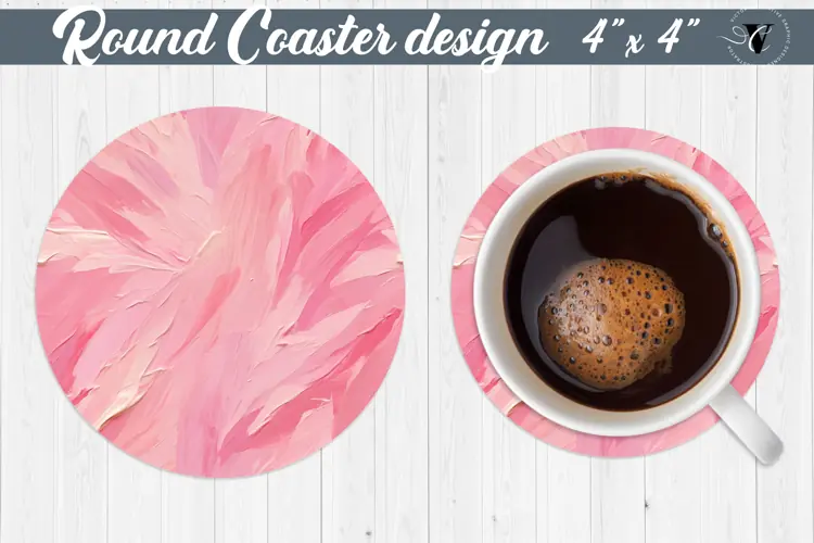 Round Coasters | Paint stroke
