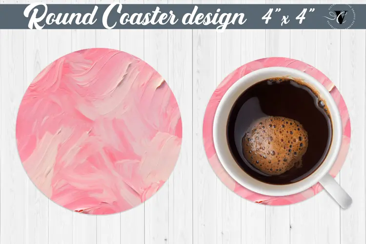 Round Coasters | Paint stroke