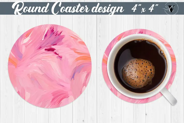 Round Coasters | Paint stroke