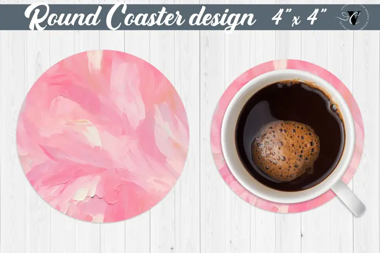 Round Coasters | Paint stroke