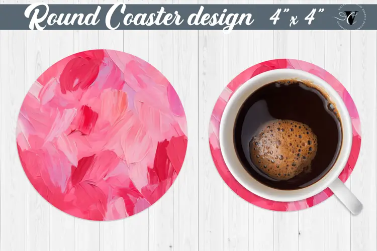 Round Coasters | Paint stroke