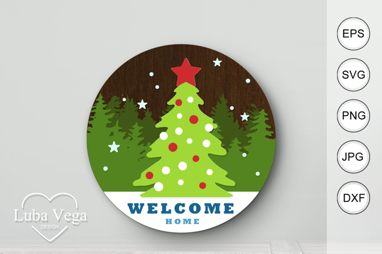 Merry Christmas Hanger |Merry Christmas Door Hanger SVG