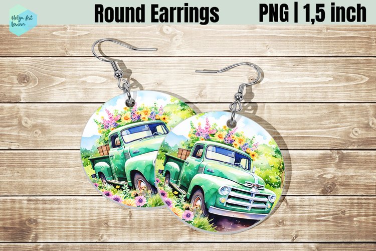 Round Earring Sublimation | Pickup