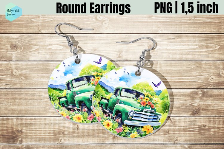 Round Earring Sublimation | Pickup