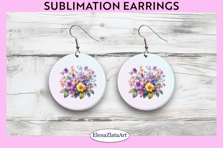 Flowers Round Earrings | Flowers Round Earrings