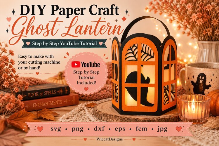 Round ghost luminary svg example image 1