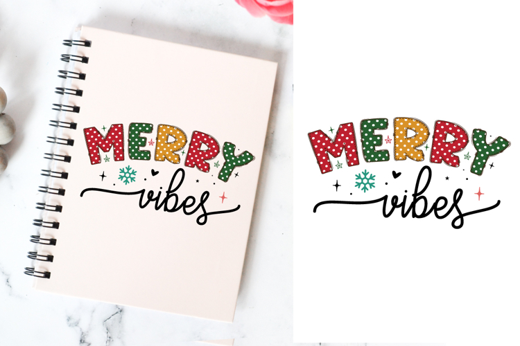 Merry vibes svg design