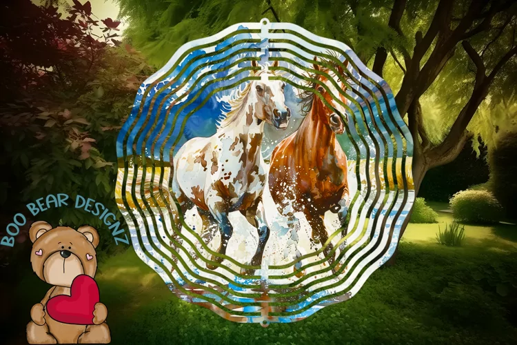 Running Horse Wind Spinner Design