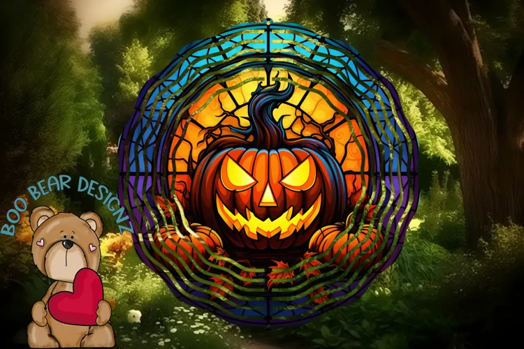 Halloween Wind Spinner Sublimation design