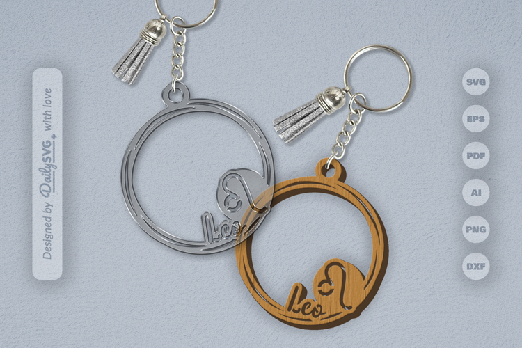 Round Keychain Svg Image 7
