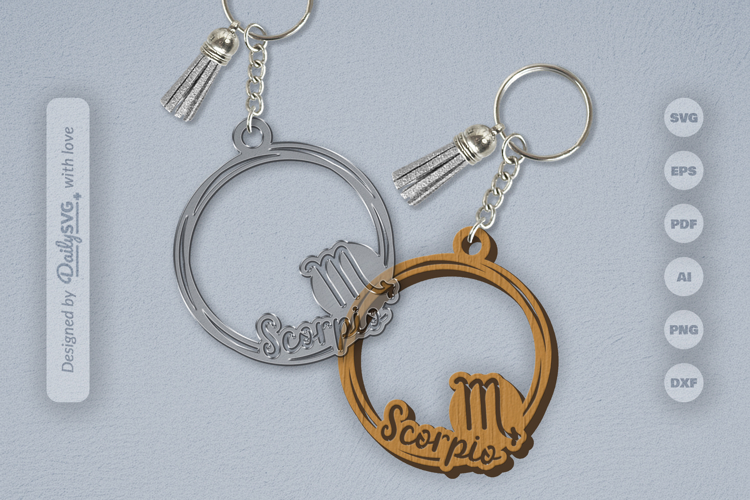 Round Keychain Svg Image 3