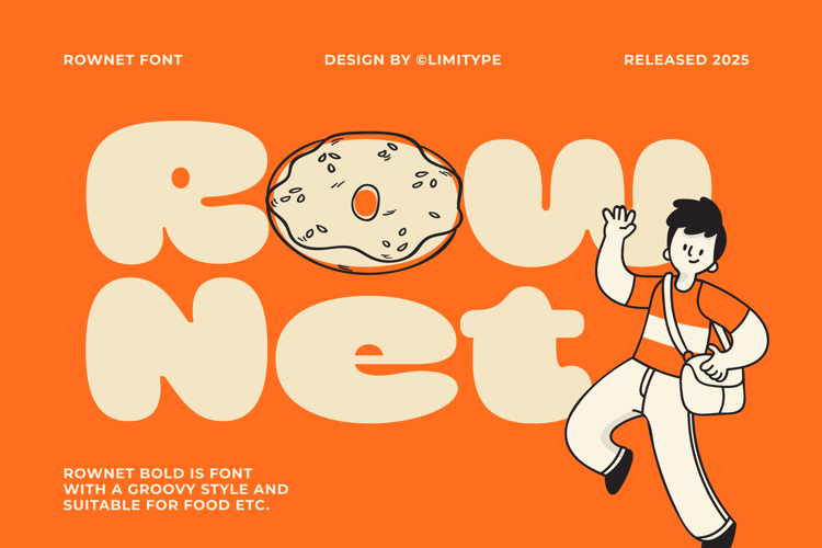 Rownet - Rounded Bold Font