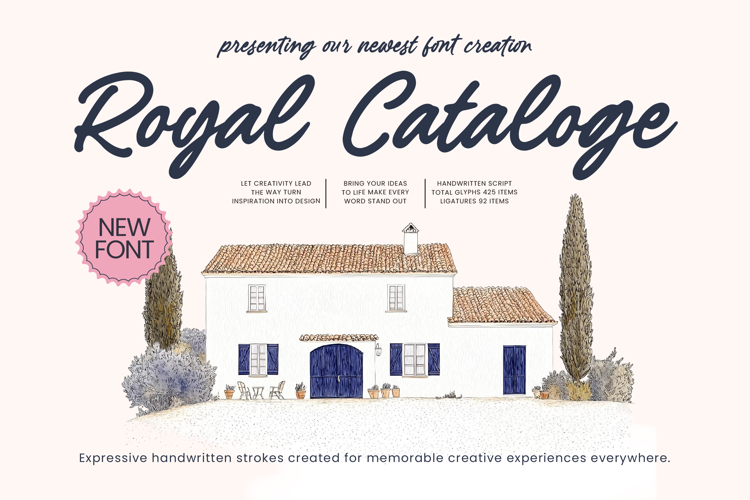 Royal Cataloge - Handwritten Script