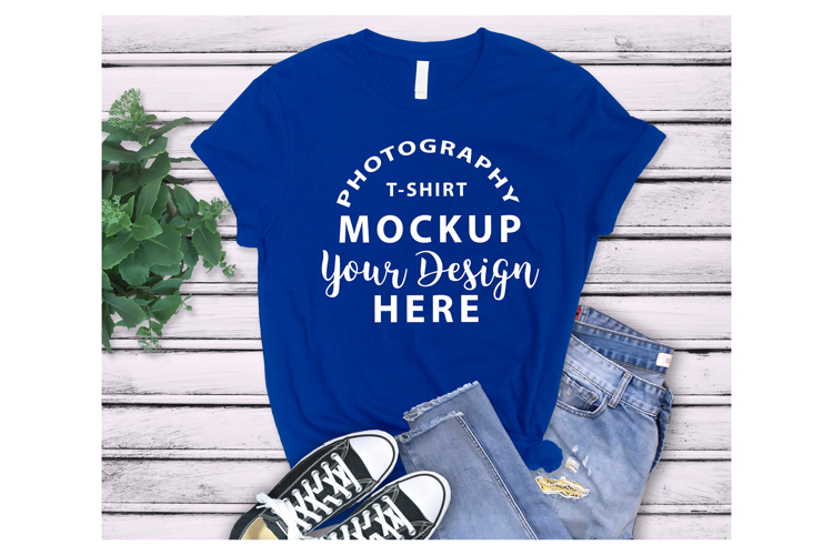 Bella Canvas 3001 Tshirt Mockup ROYAL