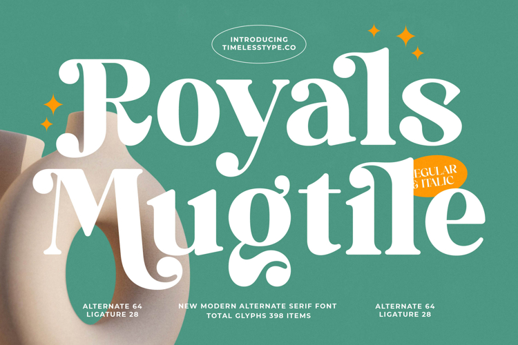 Royals Mugtile - Modern Alternate Serif Font
