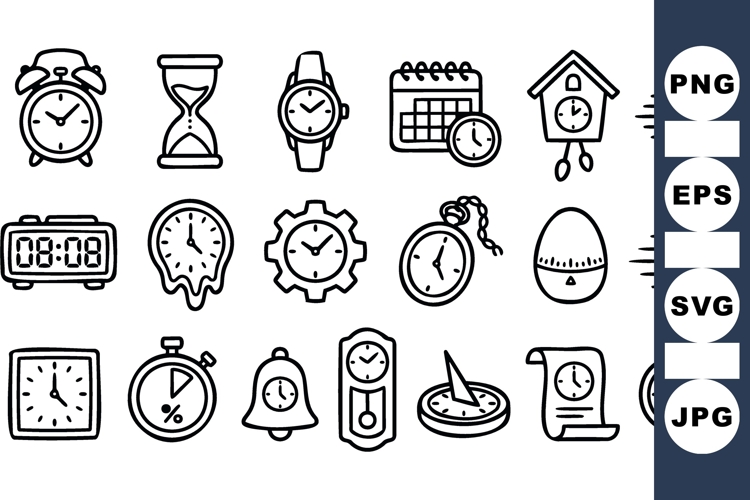 Clock Vector Image 23