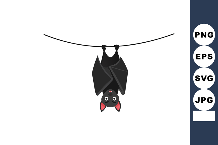 Cute Bat Clipart Image 3
