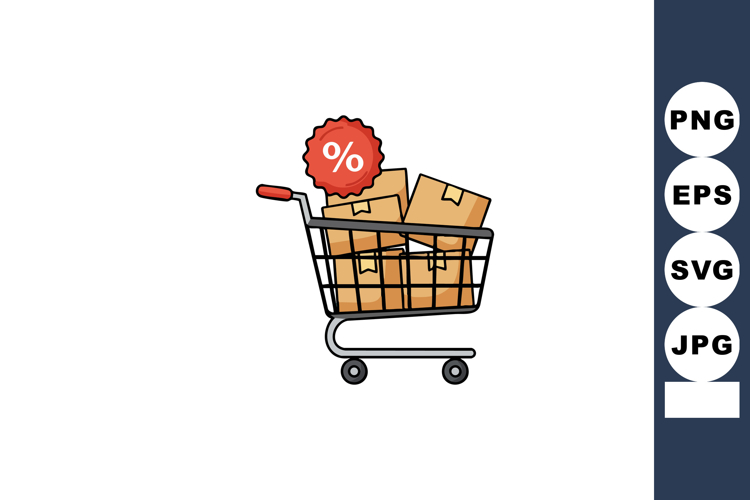  Shopping Cart Clipart Image 2