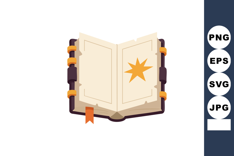 Open Book Clipart Image 12