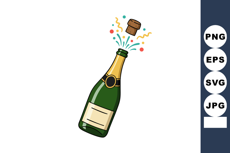 Champagne Clipart Image 9