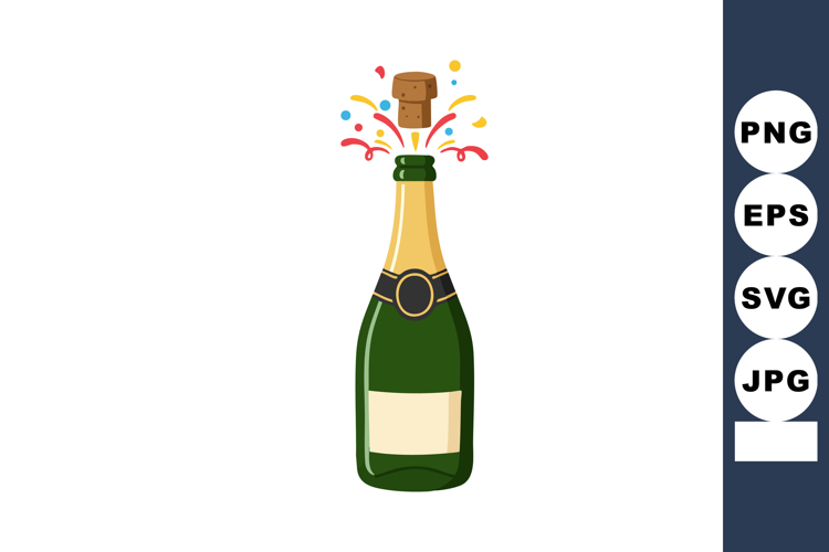 Champagne Clipart Image 8