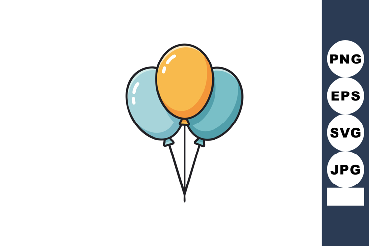 Balloons Vector Image 13