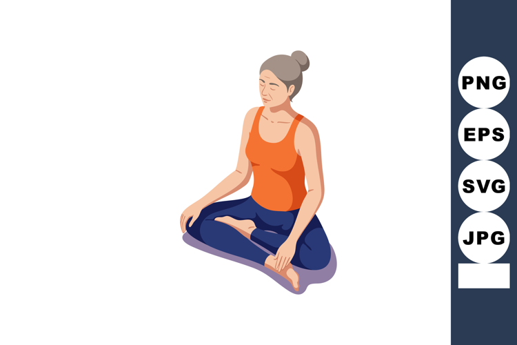 Meditation Clipart Image 11