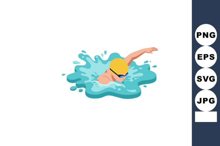 Swimmer Clipart Image 9