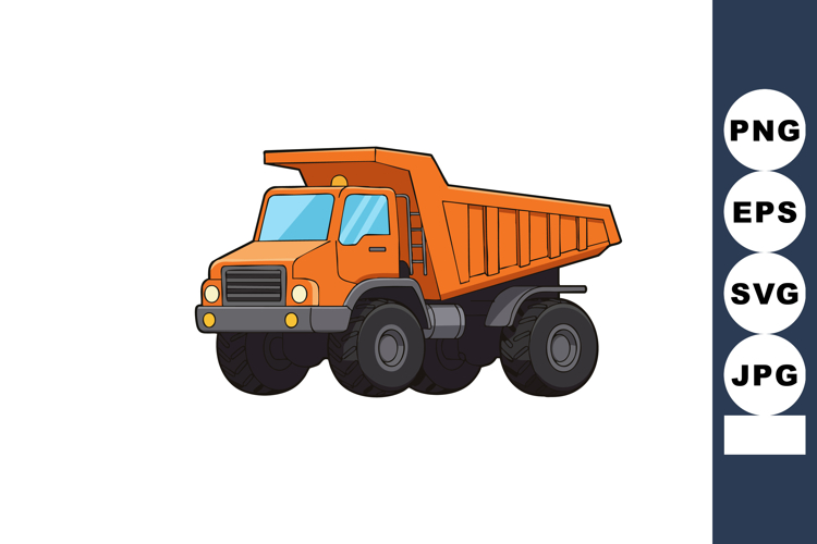 Dump Truck Vector Image 5