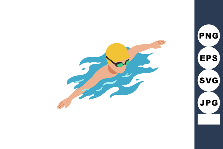 Swimmer Clipart Image 7