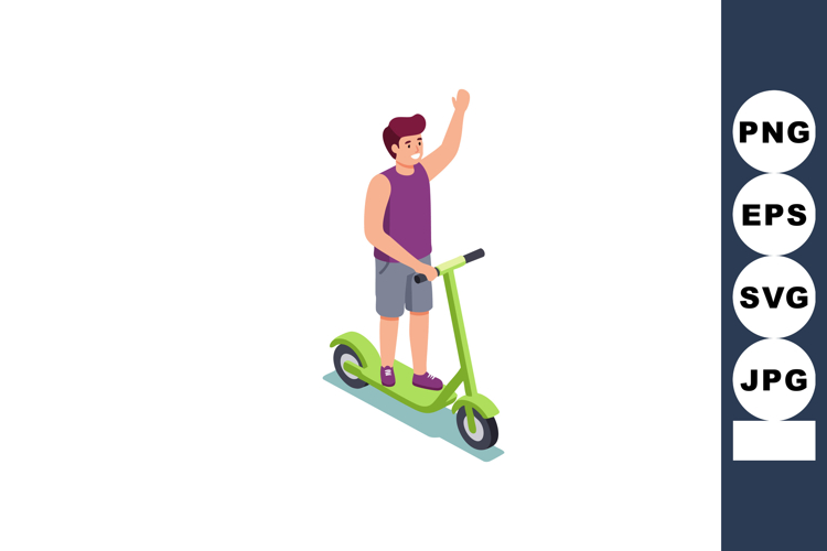 Scooter Clipart Image 20