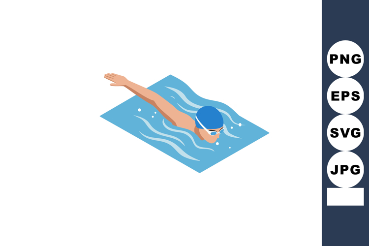 Swimmer Clipart Image 6