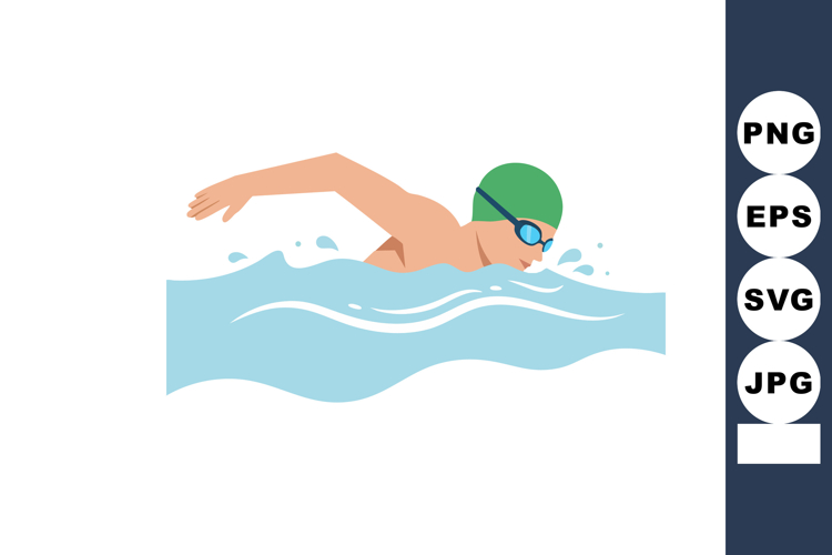 Swimmer Clipart Image 3