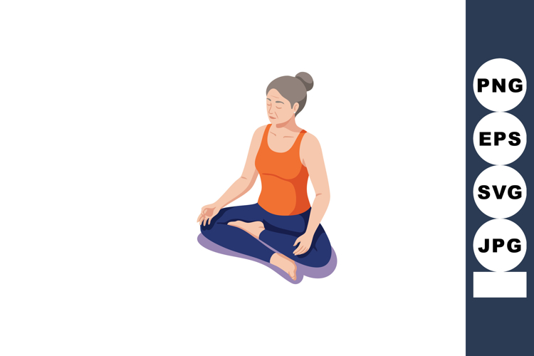 Meditation Clipart Image 9