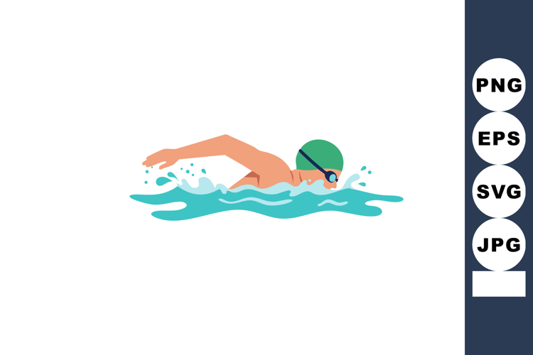 Swimmer Clipart Image 2