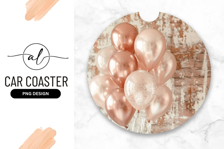 Elegant rose gold balloon bouquet