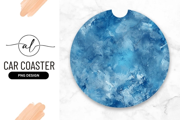 Round car coaster png design