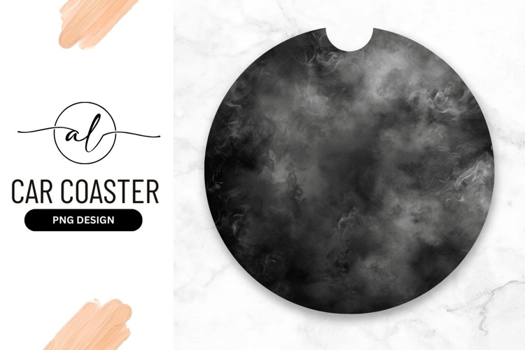 Round car coaster png design